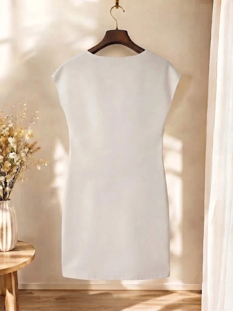 Robe fleurie graphique avec poches - Taille 40 Proche du neuf – photo 2